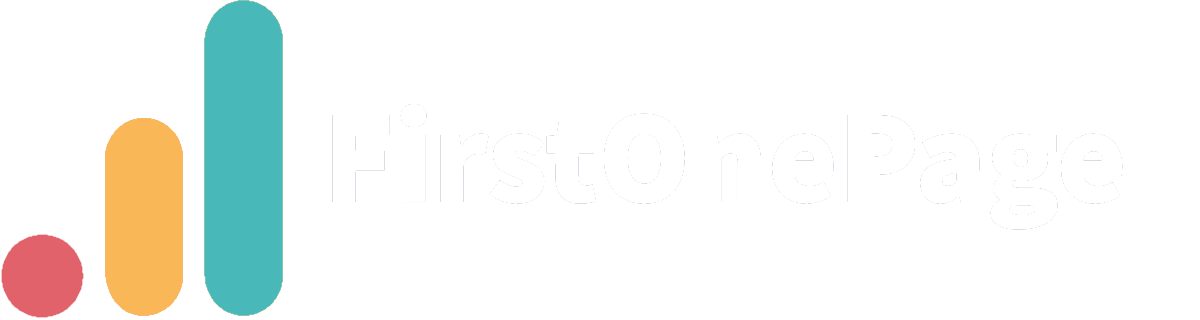 FirstOnePage blanc